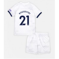 Fotbalové Dres Tottenham Hotspur Dejan Kulusevski #21 Dětské Domácí 2023-24 Krátký Rukáv (+ trenýrky)